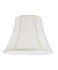 Dope Transitional Bell Shaped Spider Construction Lamp Shade Pearl And Ivory Faux Silk Brass Spider Fitter 7 Inch Top 13 Inch Bottom