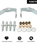Beefed Up Front Door Hinge Pin Bushing Kit For GMC Sierra Trucks 1999 To 2006 Fits 1500 2500 3500 Series And HD Models, Replaces Worn Pins And Bushings, Easy Install, Durable Replacement Hardware. Front door hinge repair kit with pins, bushings, washers, and brackets