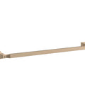 24 Inch Towel Bar Champagne Bronze Finish Space Saving Wall Mounted Bath Accessory Durable Brushed Gold Tone Resisting Tarnish Corrosion Ideal
