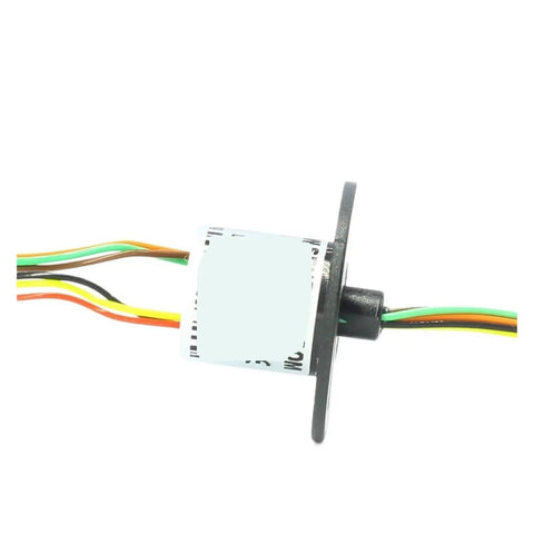 360 Degree Capsule Slip Ring Kit, 12.5mm Diameter, 6-Channel, 1.5A Per Channel, Gold Contact Points For Smooth, Rock-Solid Power And Signal Transfer, A No-Brainer For Cameras, Robotics, Test Equipment, And Rotating Platforms. compact slip ring with multicolor wires