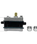 Fuel Pump 98766C1 Replacement For Outboard 2 Stroke 30 To 300 HP with clamps and size measurement shown