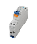 Heavy Duty 40 Amp Curve B Rcbo Circuit Breaker Featuring Single Pole Plus Neutral Ac Leakage Protection For No Fuss Din Rail Snap In Install Dual Short Circuit Overload Guard, side view