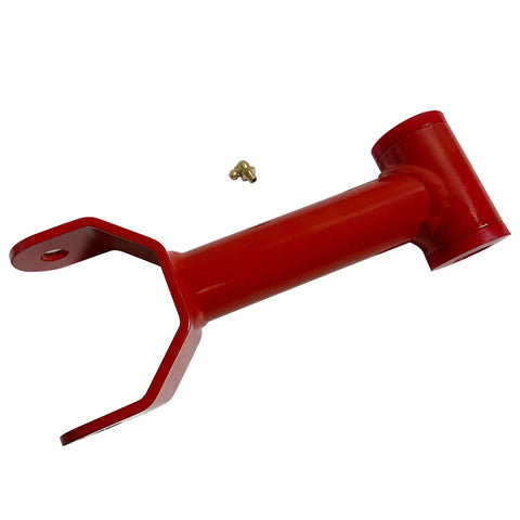 4-Piece Rear Upper And Lower Control Arm Kit With Adjustable Track Bar For 2005-2010 Ford Mustang 2-Door, Heavy-Duty HD Steel Suspension Upgrade For Improved Handling And Ride Quality red steel adjustable track bar