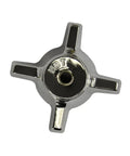 Chrome hot water handle from 3-Handle Bath Tub And Shower Trim Kit For Sterling Faucets In Chrome, No-Fuss DIY Remodel