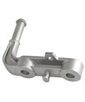 Durable Exhaust Bracket Isolator Hanger Kit For Ram 1500 2019 To 2025 Trucks With V6 Or V8 Engines To Swap Out Rattle And Keep Your Ride Smooth As Butter With This Solid Upgrade. silver metal exhaust hanger bracket with mounting holes
