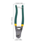 Heavy Duty Multi Function Wire Stripping Pliers And Cable Cutter Crimping Tool With Ergonomic Grip, measuring 19.5cm with green grips.