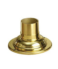 Accessory Pedestal Adaptor in Polished Brass, 7 Inch Diameter, 4 Inch Tall, Durable Cast Aluminum Outdoor Post Light Mount