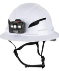 Type 2 Non Vented Full Brim Hard Hat With Rechargeable 300 Lumen Headlamp, Class E ANSI Z89.1 2014 R2019, side view