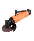 3 Inch Pneumatic Angle Grinder 75mm Air Powered Grinding Cutting Tool with orange ergonomic handle for easy maneuvering.