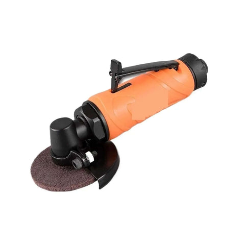 3 Inch Pneumatic Angle Grinder 75mm Air Powered Grinding Cutting Tool with orange ergonomic handle for easy maneuvering.