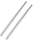 Solid 304 Stainless Steel Rods 9.5mm (3/8 Inch) Diameter, 12 Inch Length, 2 Pack Lathe Bar Stock For DIY Projects image