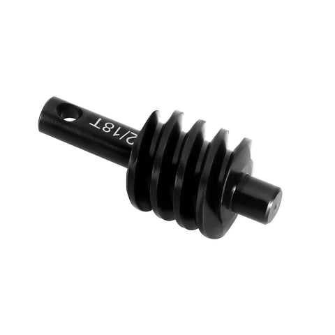 Close-up of 18T Underdrive Worm Differential Axle Steel Gear for Axial SCX24 RC Crawler Upgrade, showing gear teeth detail