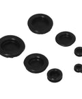 Pro Grade 170 Piece Rubber Grommet Kit With Durable O Ring Assortment For Automotive Wiring, Hydraulic And Pneumatic Systems, Includes 7mm To 25mm Sizes For Easy Fit, Versatile Sealing And Protection black rubber grommets in assorted sizes