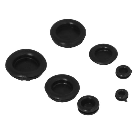 Pro Grade 170 Piece Rubber Grommet Kit With Durable O Ring Assortment For Automotive Wiring, Hydraulic And Pneumatic Systems, Includes 7mm To 25mm Sizes For Easy Fit, Versatile Sealing And Protection black rubber grommets in assorted sizes