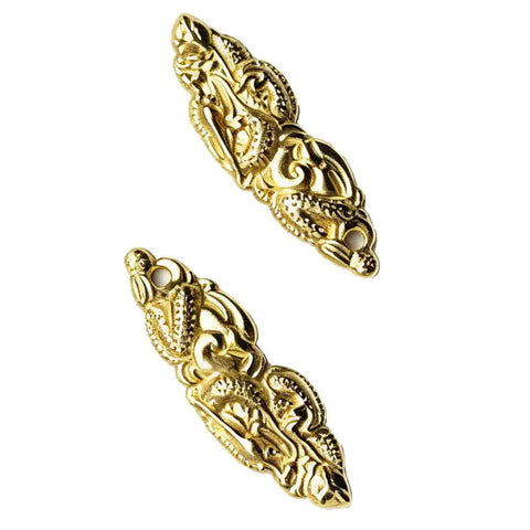 Menuki Tsuka Fitting Decorative Replacement Accessory For Samurai Katana Wakizashi And Tanto Handles in gold alloy
