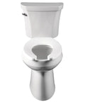 Six Pack Commercial Open Front Plastic Toilet Seat Elongated White Built To Last Heavy Duty Industrial Grade Never Loosens on toilet