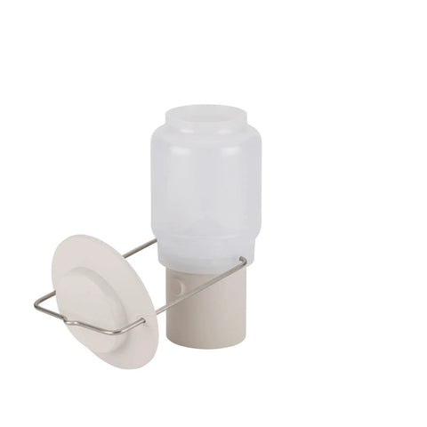 Battery Powered Camping Light With USB Charging Stand, Lightweight Portable Lantern, Adjustable Handle, Ivory Color