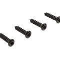 Beefy Tail Light Lens Upper Screw Kit For 2005 To 2013 Corvette C6, black metal 4-piece screws