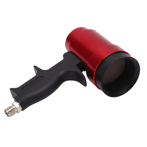 High Volume 6000L Per Minute Industrial Heat Gun For Shrink Wrapping Tubing, view of red aluminum body and black ergonomic handle.