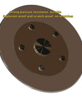 Top Tier Tempered Glass Lazy Susan Rotating Kitchen Turntable Featuring 360 Degree Slick Spin, durable base with pressure resistance.