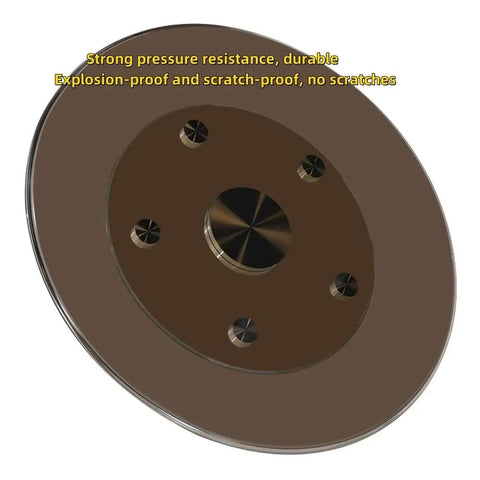 Top Tier Tempered Glass Lazy Susan Rotating Kitchen Turntable Featuring 360 Degree Slick Spin, durable base with pressure resistance.