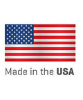 American flag with text 'Made in the USA' beneath.