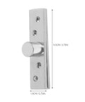 2 Pack Stainless Steel Hidden Pivot Hinges With 360 Degree Rotation For Hidden Doors And Cabinets Heavy Duty Center Shaft