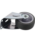 Heavy Duty Adjustable Door Bottom Support Wheel Stops Cabinet Sagging Rolls Smooth As Butter Steel And Rubber Anti Sag Pulley close-up view