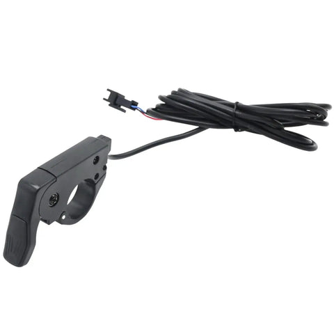 Seven Eighths Inch Ebike Thumb Throttle For Electric Bikes And Scooters Left Or Right Hand 22mm Shaft SM Plug Compatible With 24V 36V 48V 52V 60V 72V Systems Durable Rubber Grip Wear Resistant Construction