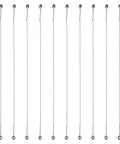 10 Pack Cheese Cutter Wires Set, Stainless Steel Replacement Cutting Wires For Block Cheese Cheddar And More, 5 Inch, lined up vertically