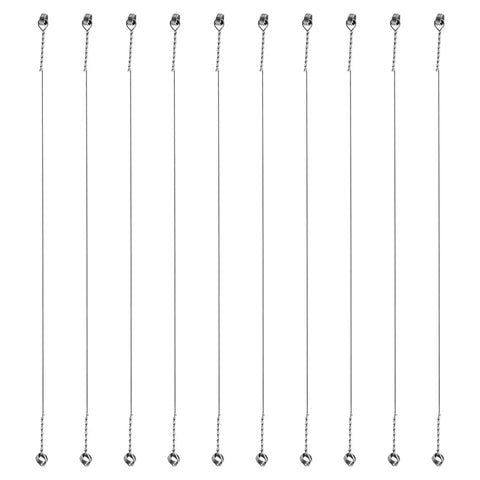 10 Pack Cheese Cutter Wires Set, Stainless Steel Replacement Cutting Wires For Block Cheese Cheddar And More, 5 Inch, lined up vertically