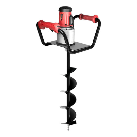 Workhorse 1.5KW Electric Post Hole Digger With 6 Inch Drill Bit And 11.8 Inch Extension Rod, 200 RPM, Heavy Duty Post Hole Auger