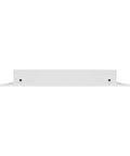 Side view of 16x12 Sleek Modern AC Vent Cover White Decorative Air Vent With Linear Slot Diffuser, Register Grille solid aluminum build