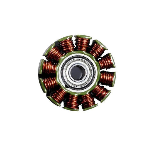 Top view of a Four Pack 2207 Brushless Drone Motors KV 1800 For 6S KV 2450 And 2750 For 4S FPV Quadcopters showcasing copper coils.