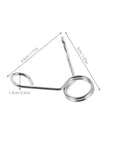 Stainless steel spring clip for cup sealing machines with size dimensions, part of 10 Piece Stainless Steel Spring Clips For Cup Sealing Machines Universal Replacement Accessories For Bubble Tea And Coffee Sealing No Fuss Setup Easy Installation And Secure Cup Mouth For Airtight Seal