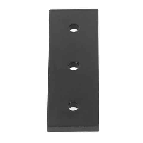 Two Pack Aluminum Alloy Joint Plate With Three Holes Mending Flat Bracket For Furniture Frames Tables Beds Chairs And Shelves Rustproof Easy Install And Sturdy Straight Brace 40x40, single plate close-up