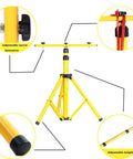 Backyard Archery Target Stand Foldable And Adjustable For Outdoor Practice, Heavy Duty Iron Frame with three-leg support