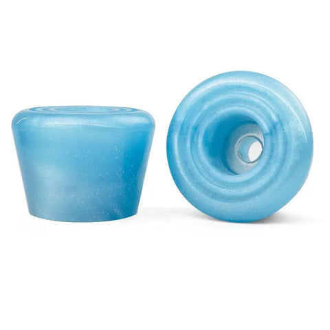 82A PU Rubber Roller Skate Toe Stops 2 Pack With Screws For Quad Skates Tickle Blue Braking Stoppers with smooth surface view