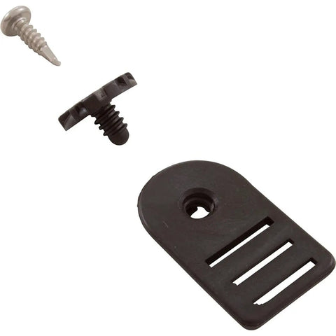 Tough As Nails Swimming Pool Solar Cover Fastener Kit includes black plastic anchor and rust proof screw for secure blanket hold.