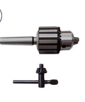 Heavy Duty Drill Chuck And Arbor Replacement Fits 3/4 Inch Spindles, steel build with included key for tool tightening.