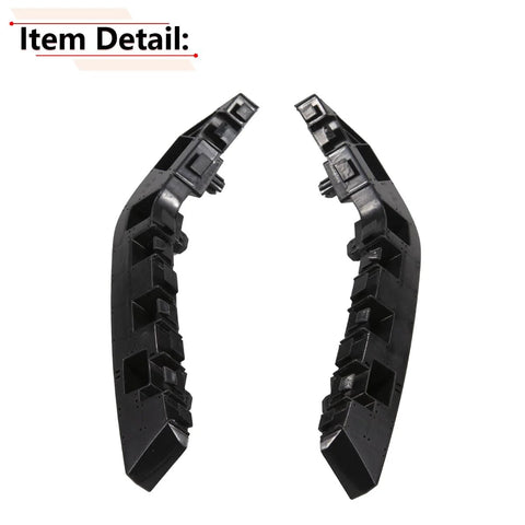 RLB-HILON front bumper brackets for Honda Civic 2016–2021, side view, driver and passenger sides, black plastic