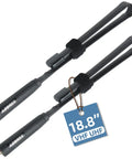 Two Pack SMA Female Foldable Ham Radio Antenna AR 152A High Gain 2.15dBi 144 430MHz for Baofeng UV-5R showing 18.8 inch length