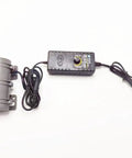 24V Vibration Motor With 110V Adjustable Speed Power Adapter 3800 RPM Shaker Motor For Massage Beds And Vibration Chairs Beefy Quiet Easy Install For Home Use, gray motor and adapter