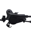 Mountain Bike Hydraulic Brakes 2 Pistons Left Front 1000mm Right Rear 2000mm Cable Lengths PM Adapter Aluminum Alloy Black