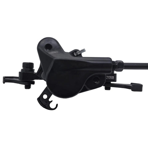 Mountain Bike Hydraulic Brakes 2 Pistons Left Front 1000mm Right Rear 2000mm Cable Lengths PM Adapter Aluminum Alloy Black