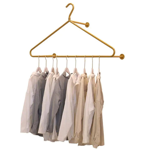 Score This Premium Wall Mount Clothes Rack With Heavy Duty Steel Shelves And Heart Shaped Design To Level Up Your Boutique Floor Or Cozy Apartment Vibe