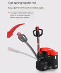 Gas spring handle rod of Heavy Duty Electric Pallet Jack Truck with Hydraulic Power For Efficient Warehouse Loading And Unloading 1500kg Capacity Robust Forklift.