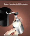 Steam frothing feature of Dual Boiler Espresso Coffee Machine With 20 Bar High Pressure Pump And Double Pumps, Two Flavor Options.