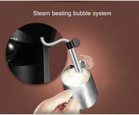 Steam frothing feature of Dual Boiler Espresso Coffee Machine With 20 Bar High Pressure Pump And Double Pumps, Two Flavor Options.
