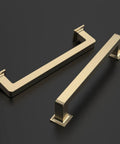 Sleek Brushed Brass Cabinet Pulls Five Inch Handles Set of 20 Kitchen Cabinet Hardware Drawer Pulls Cupboard Handles With 128 Mm Hole Centers ZH0019